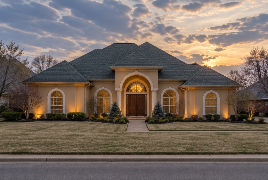 An illustration of a home in the Deer Creek area